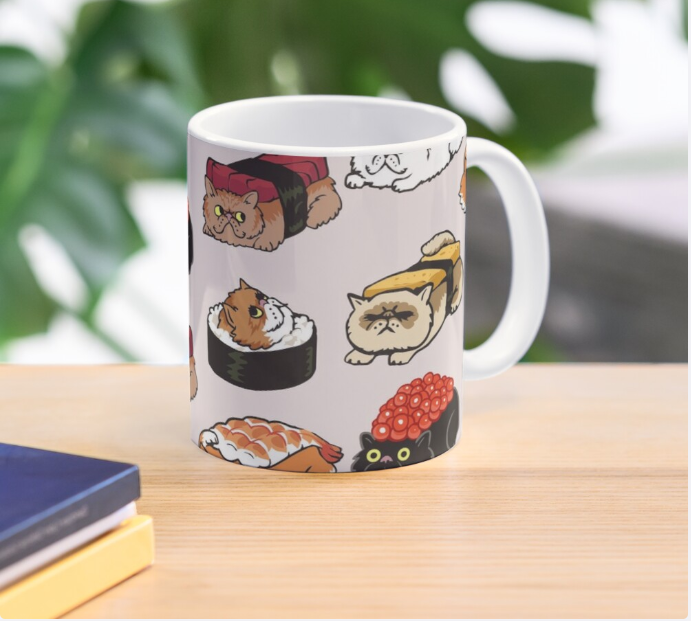 Cốc sứ mèo ba tư