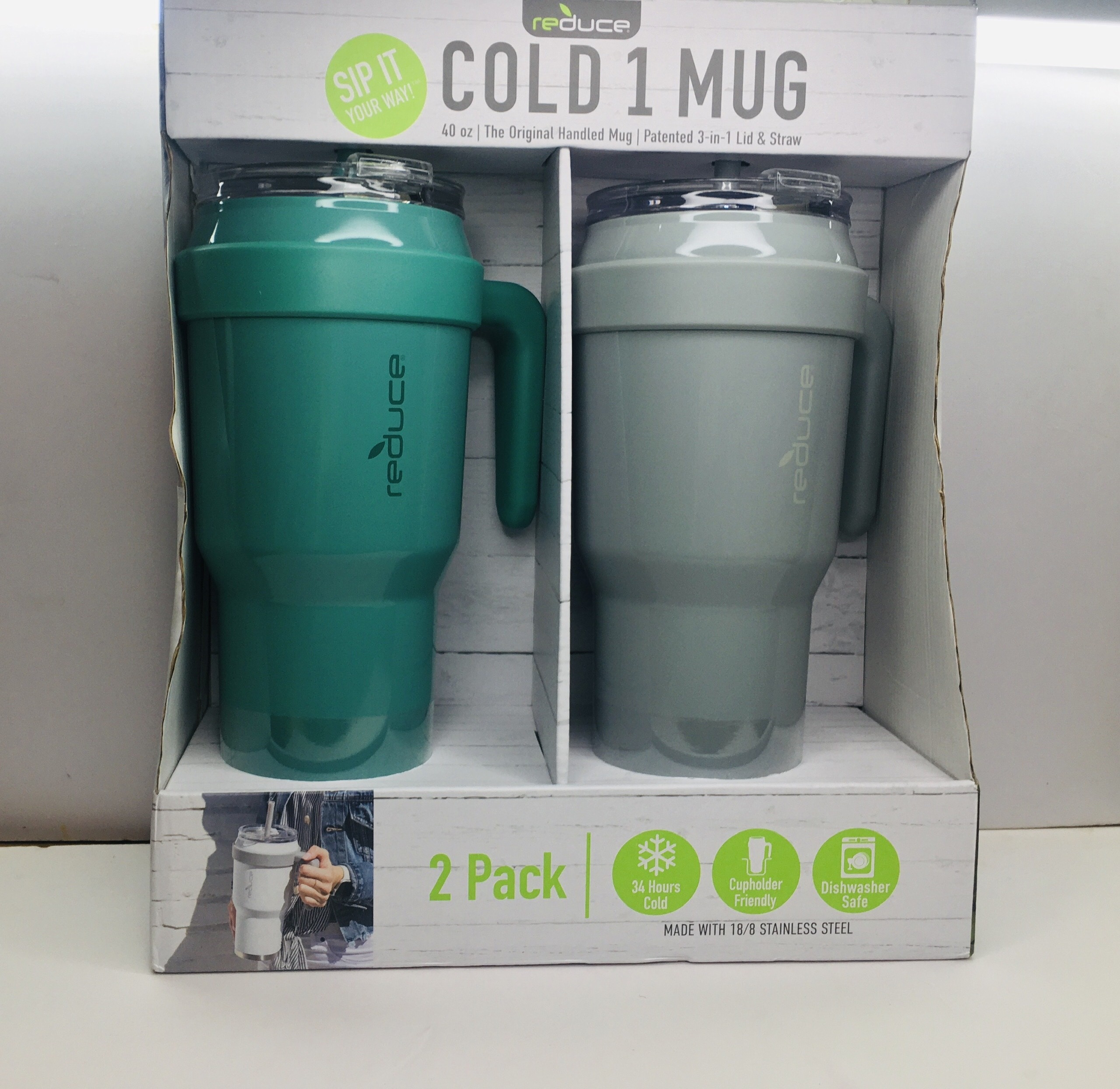 Ly giữ nhiệt giữ lạnh Reduce Cold 1 Mug 40oz 1.18L-Hàng Mỹ