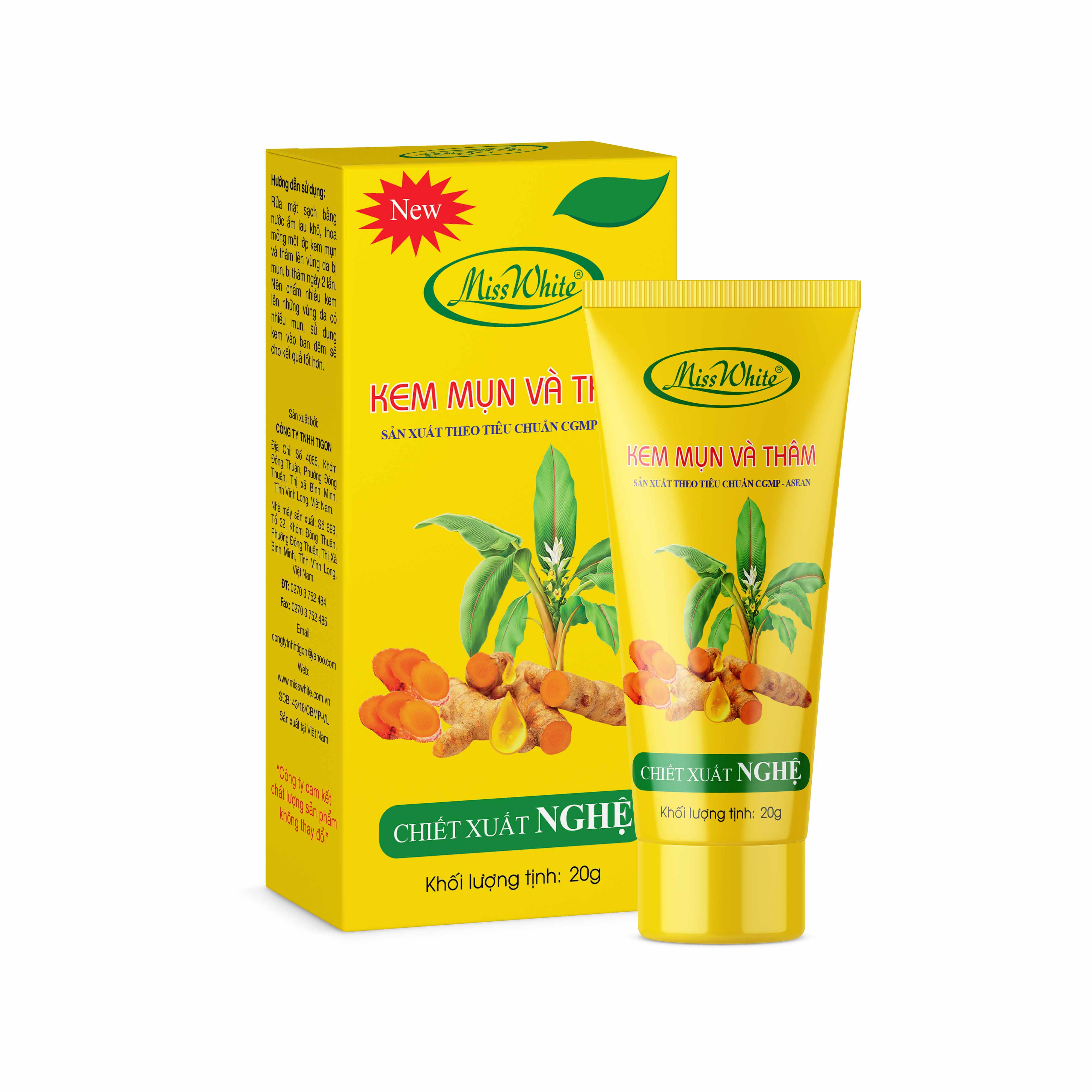 Kem mụn và thâm misswhite 20g