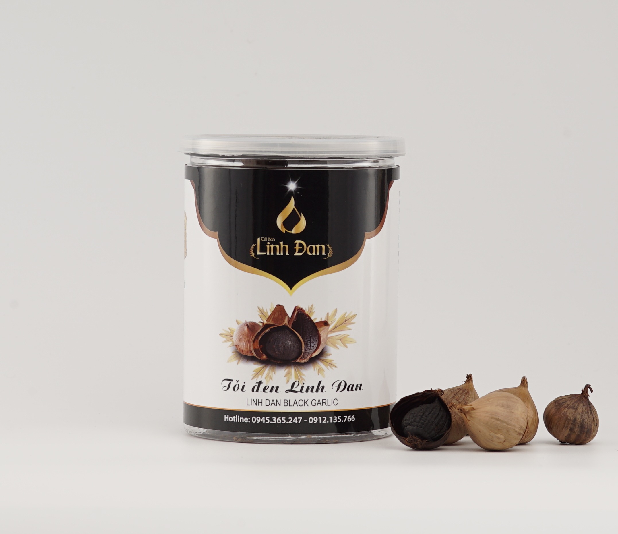 Tỏi đen cô đơn Linh Đan hũ 300g