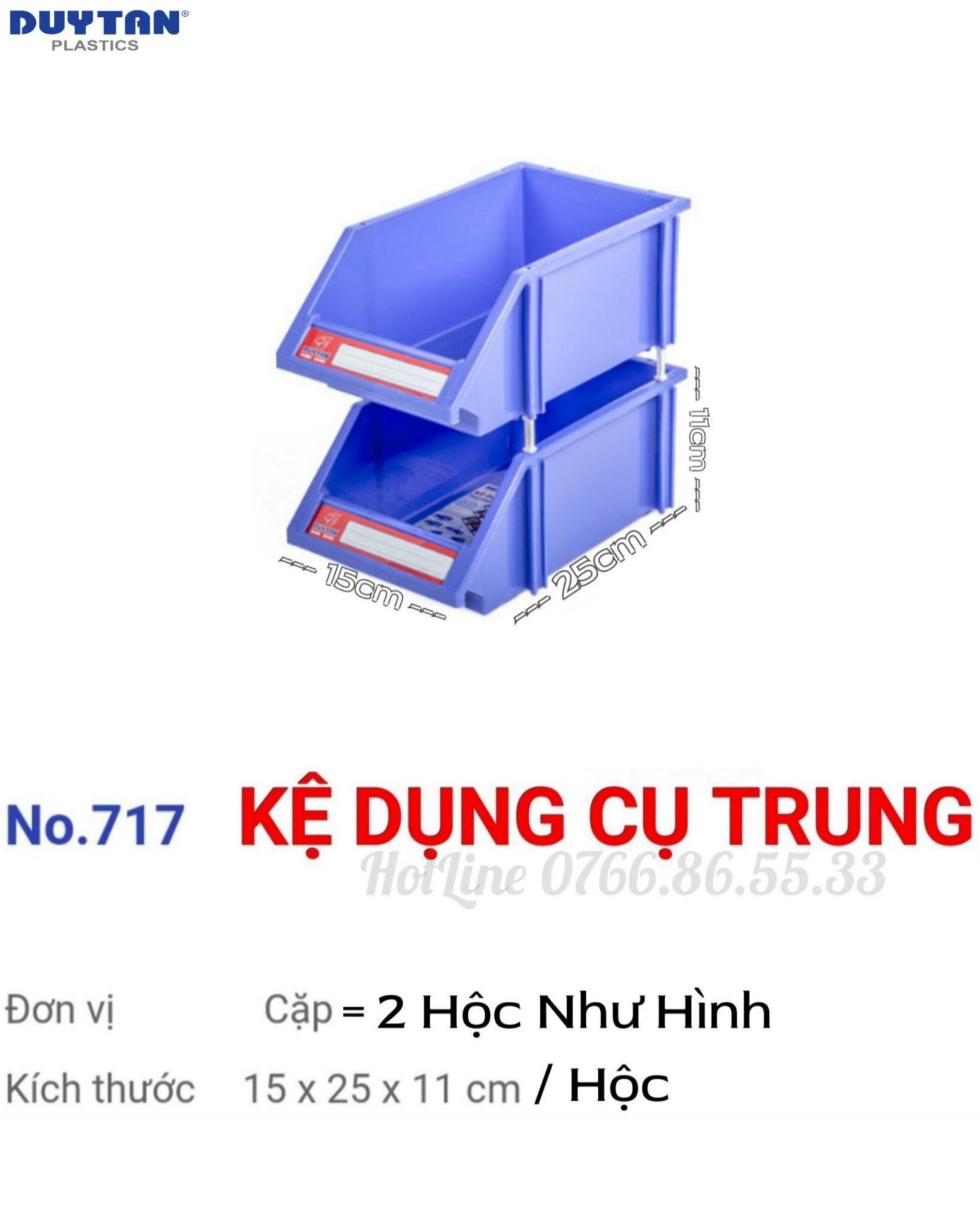 Kệ nhựa đựng dụng cụ duy tân Lớn -COMBO 5 Cặp