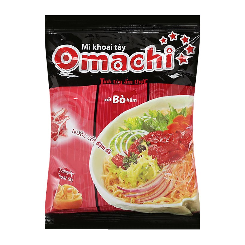 Mì Omachi GóiOmachi Sốt Bò Hầm