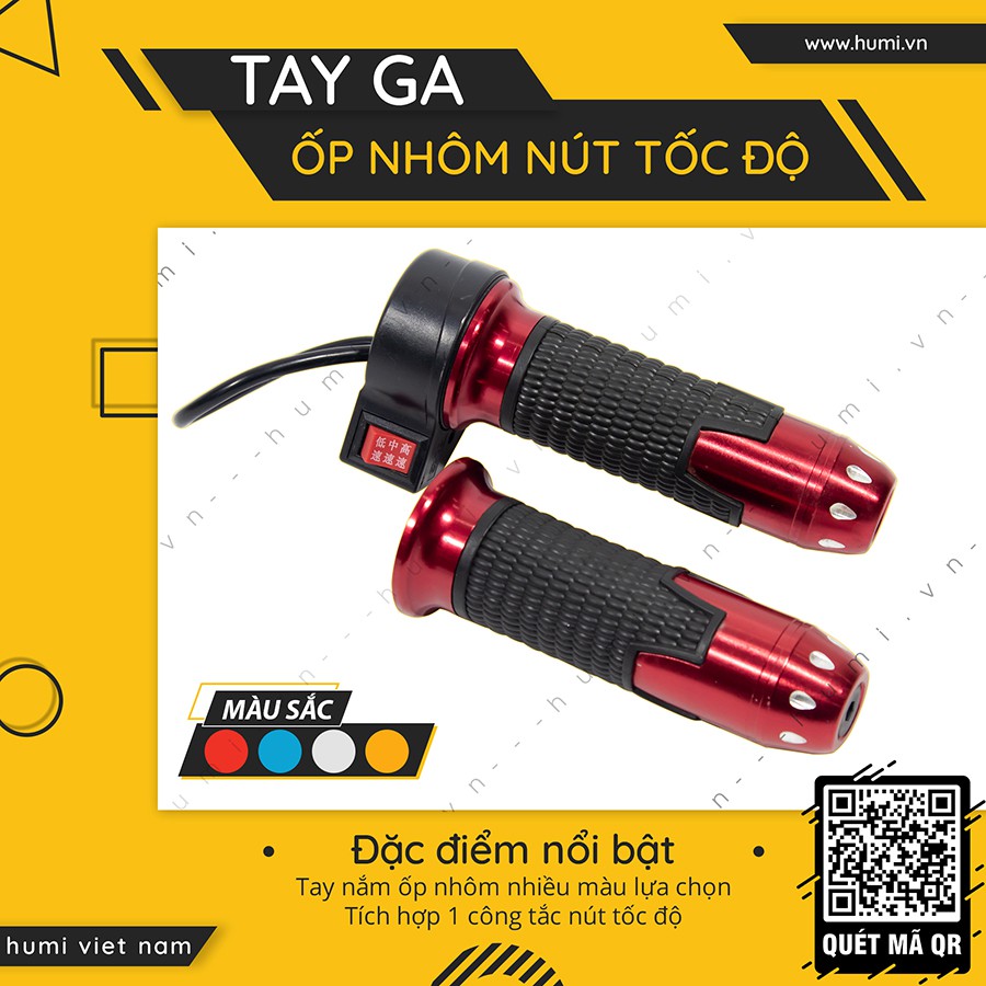 [ HÀNG CHÍNH HÃNG ] Tay Ga Ốp Nhôm Nút Tốc Độ Chất Lượng Tốt, Dễ Lắp