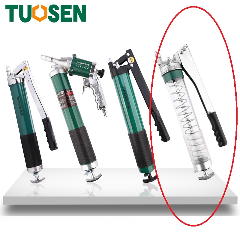 Thiết bị bơm mỡ bằng tay 600cc Tuosen - với 4 lựa chọn bình
