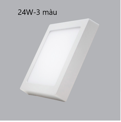 Đèn led ốp trần vuông nổi mpe 6w/12w/18w/24w ánh sáng 6500k-3000k- 3 chế độ