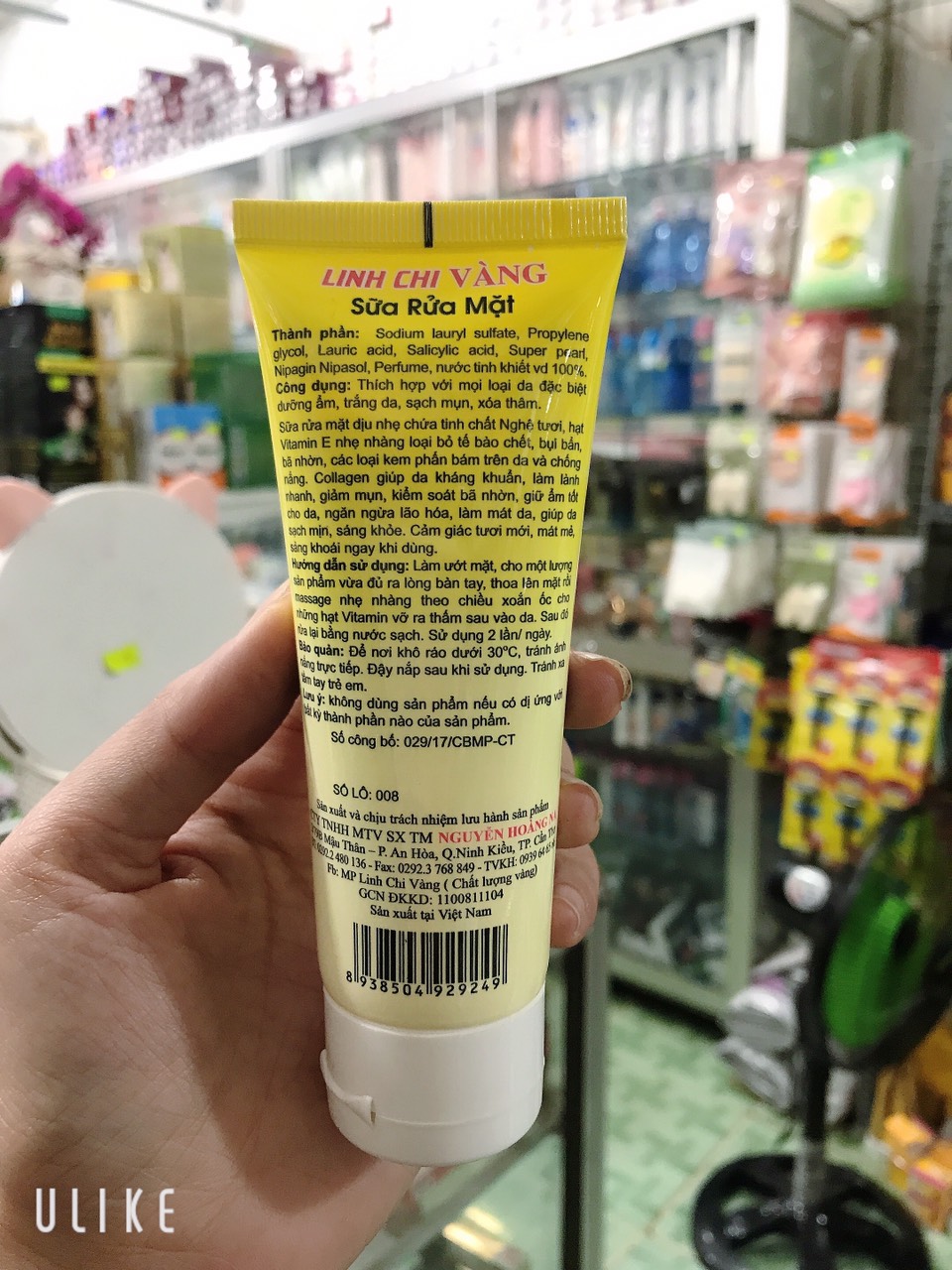 sữa rửa mặt nghệ linh chi vàng 70g [ chuẩn hàng cty 100%]