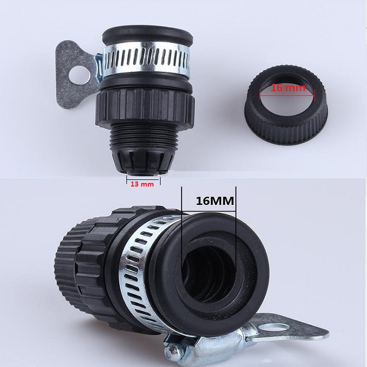[ 1 cái ] ĐẦU NỐI TẠI VÒI NƯỚC CÓ PHI 16mm RA NỐI ÔNG MỀM 16mm - TH 484