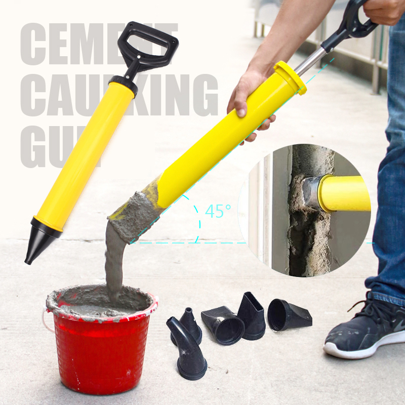 Dụng cụ bơm vữa xây dựng + 04 đầu bơm vữa linh hoạt