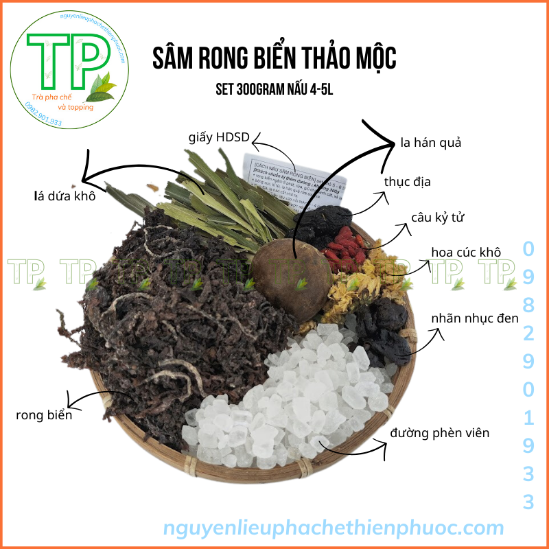 rong biển khô nấu sâm, nước mát 1kg (hàng thiên nhiên nên có cát)