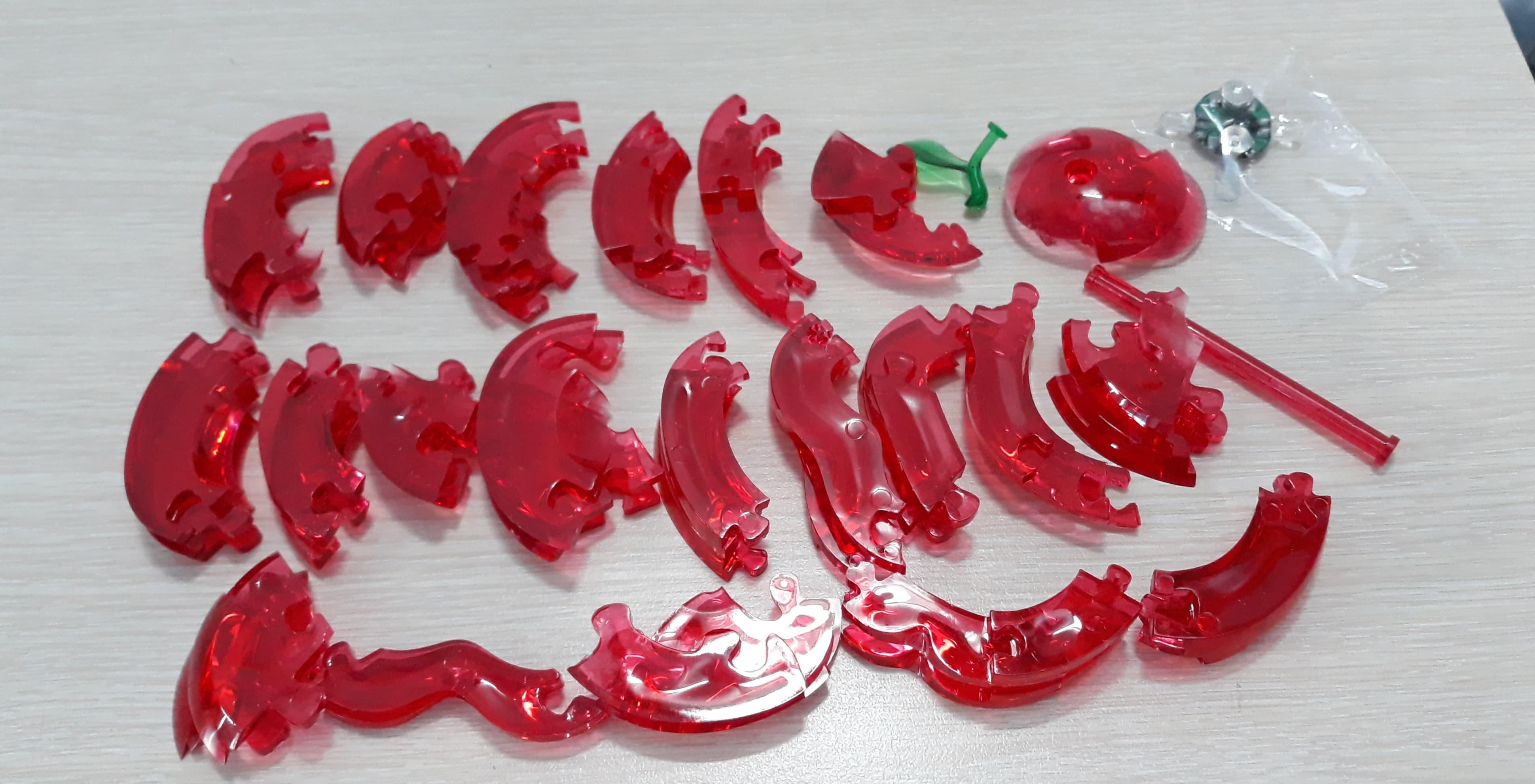 Xếp hình 3D Crystal Puzzle hình Quả táo