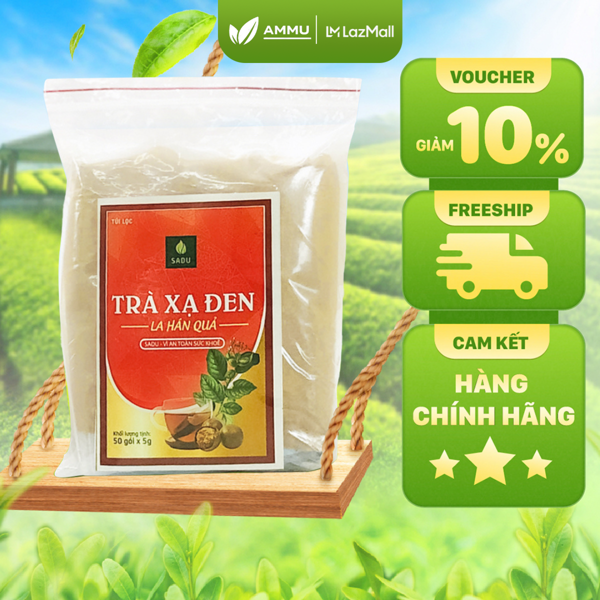 Trà xạ đen la hán quả SADU 250g