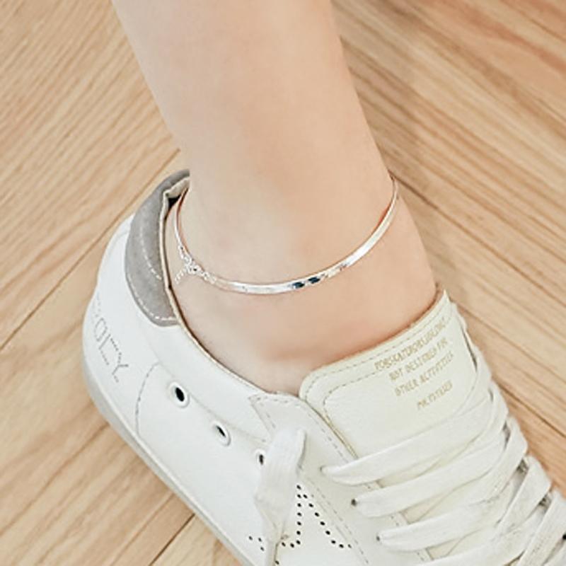 S925 Sterling Silver Nhật Bản Hàn Quốc Giản Lược Khí Cá Tính Sáng Tạo Xương Rắn Tươi Chụp Ảnh Phong Cách Rừng Rậm Phục Cổ Sinh Viên Guimi Lắc Chân Nữ