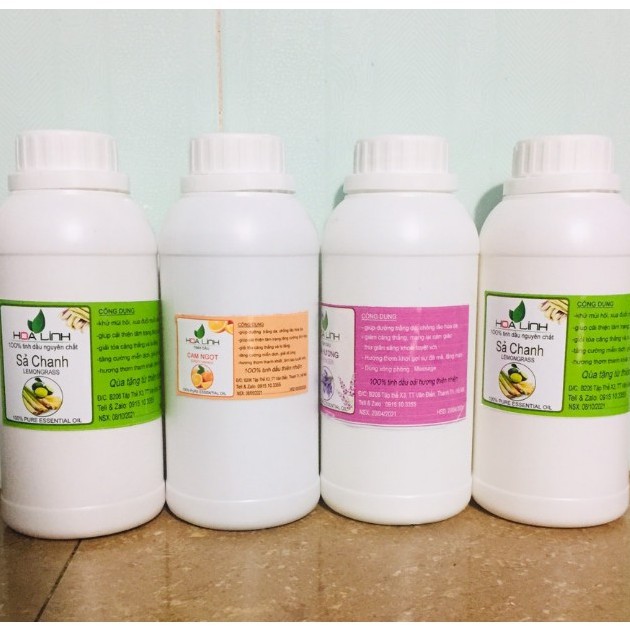 Tinh dầu SẢ CHANH nguyên chất , chai lớn 1 lít