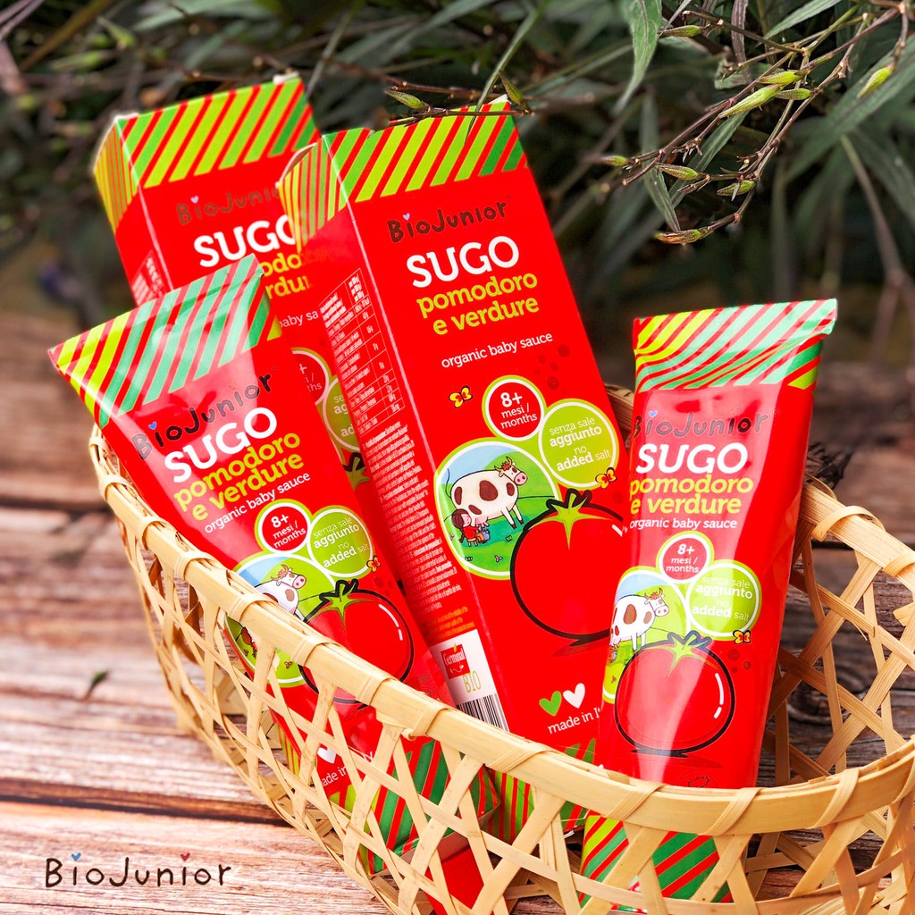 Sốt cà chua hữu cơ cho bé Bio Junior 150g ( Từ 8 tháng tuổi)