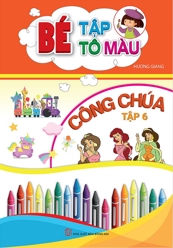 Fahasa - bé tập tô màu công chúa - tập 6
