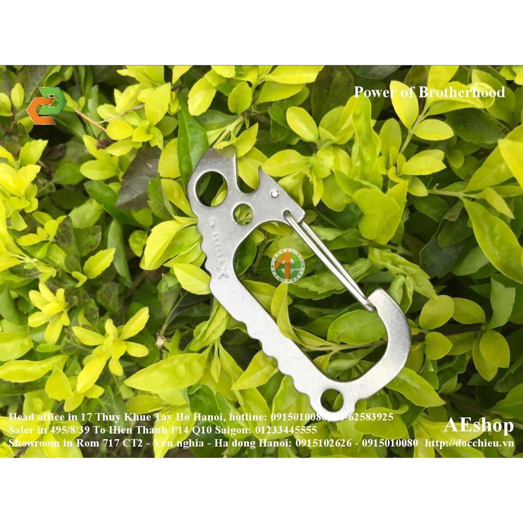 Dụng cụ đa năng EDC Inox 304 móc khóa đa năng