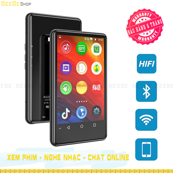 Ruizu H6 - Máy Nghe Nhạc Có Wifi và Bluetooth, Xem Phim HD, Màn Hình Cảm Ứng,  Hệ Điều Hành Android 5.1
