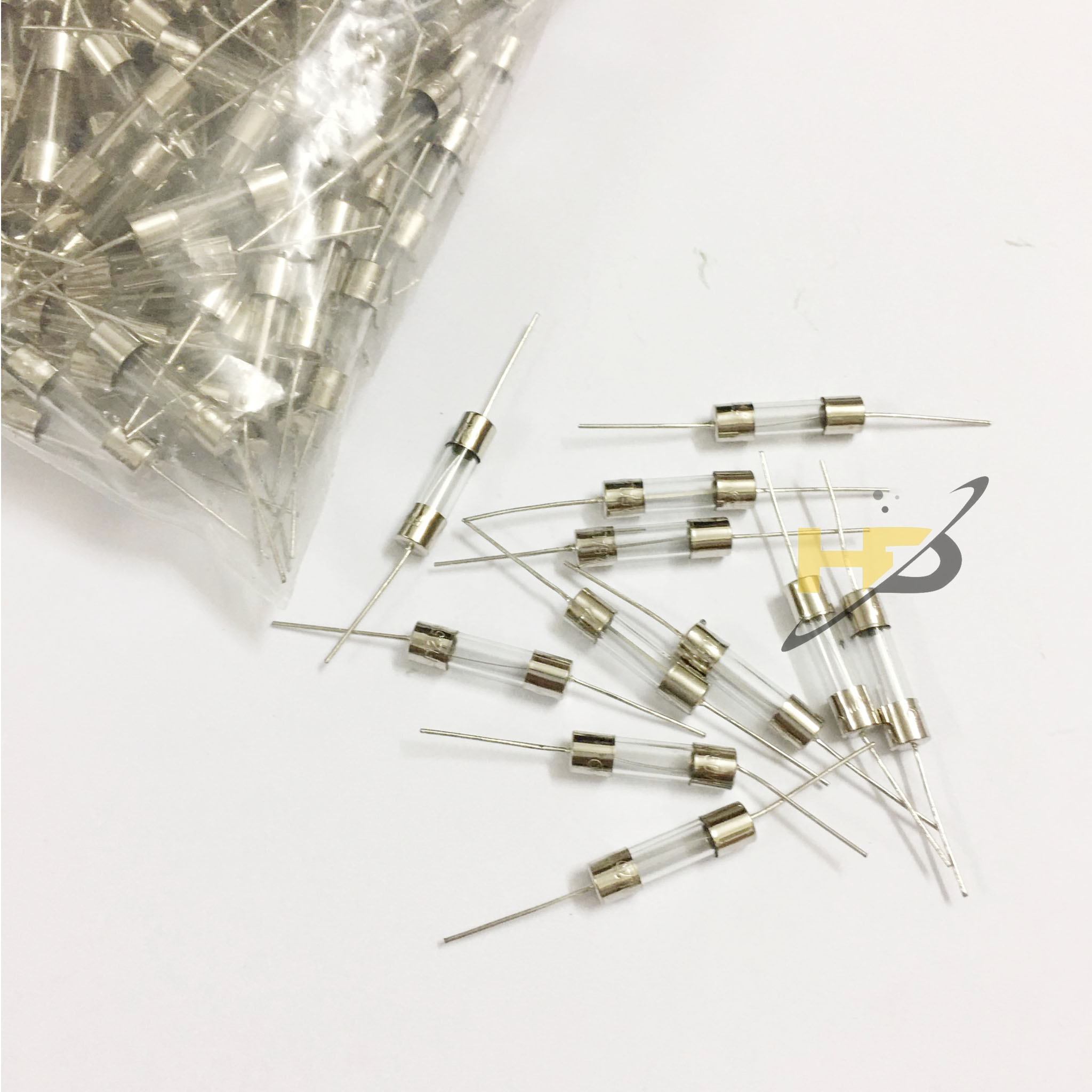 Bộ 10 Con Cầu Chì Thủy Tinh Chân Cắm F12.5A 250V 5x20mm, Linh Kiện Bếp Từ