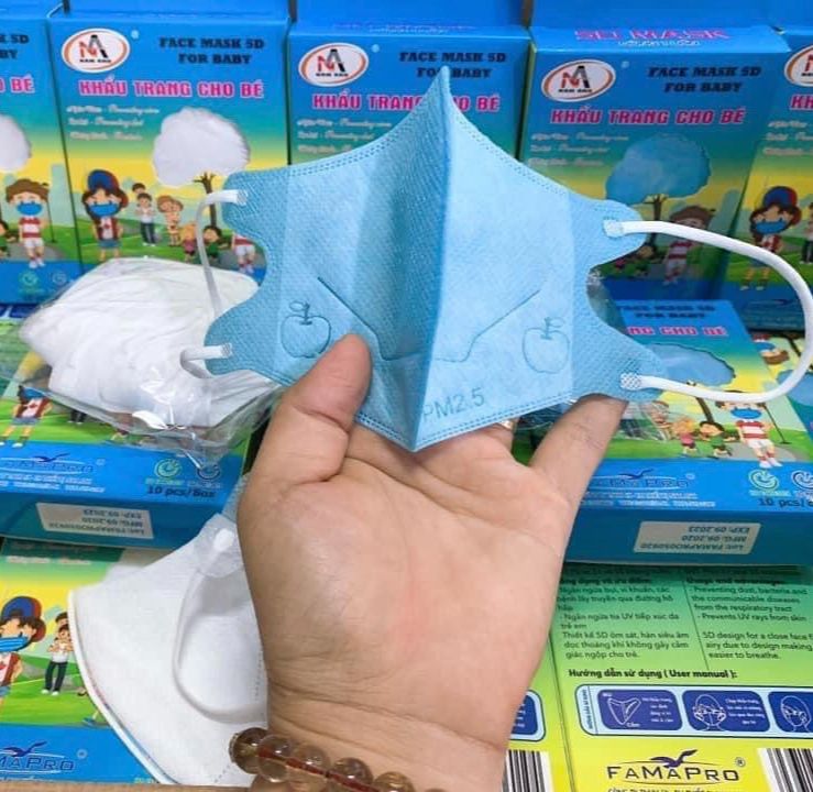 Khẩu trang kháng khuẩn cho bé