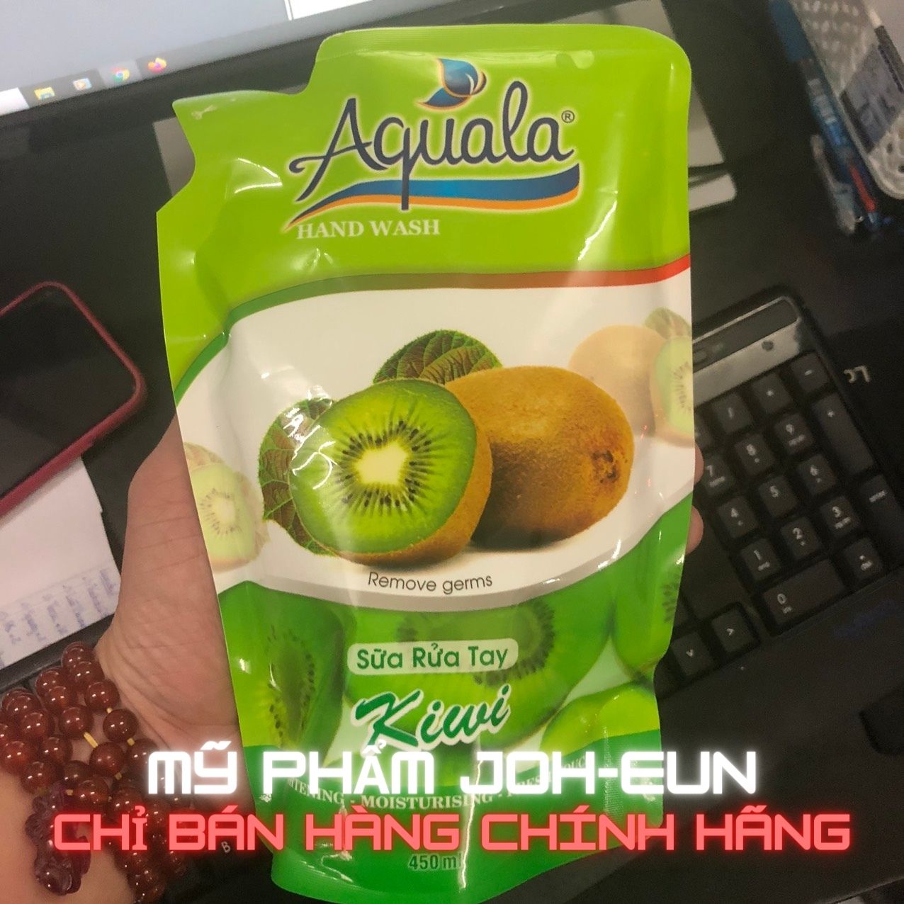 [HCM]Sữa rửa tay aquala bịch 450ml diệt khuẩn