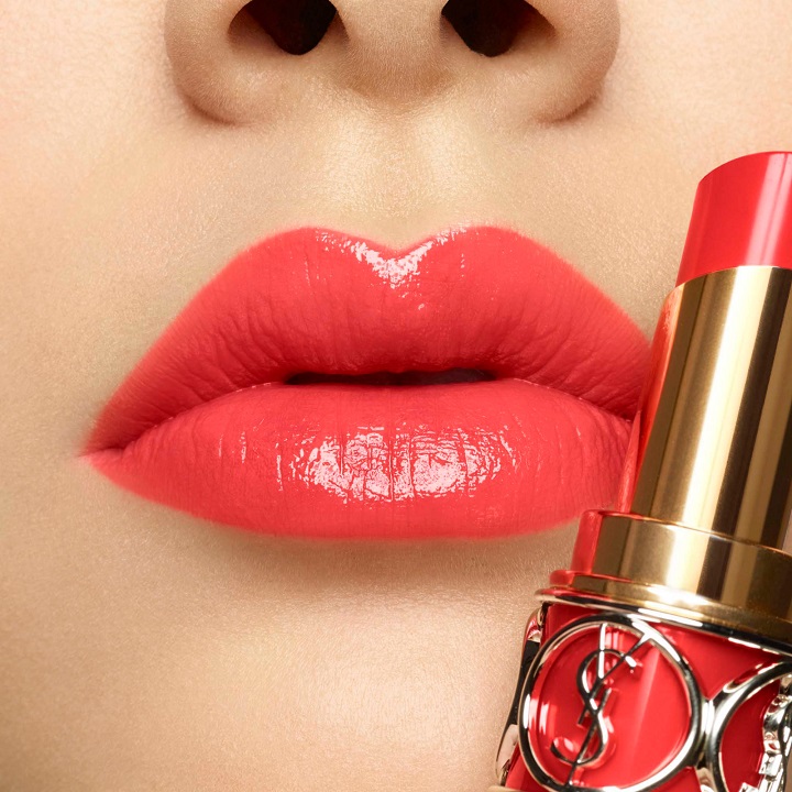 SON YSL Màu 82 Orange Crepe Màu Cam Đỏ