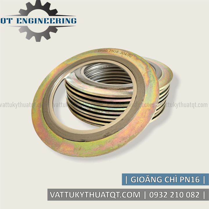 Gioăng/Ron Chì 3 Vành Lắp Mặt Bích Chuẩn PN10/16 | VATTUKYTHUATQT.COM