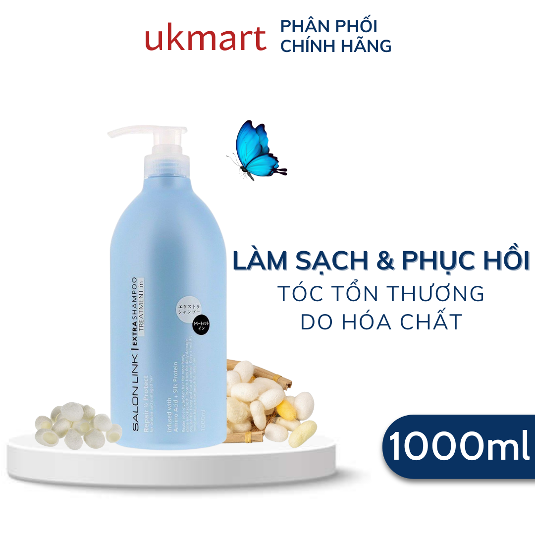 [Date 05.2024] Dầu Gội Kumano Salon Link Cho Tóc Uốn Tóc Nhuộm 1000ml