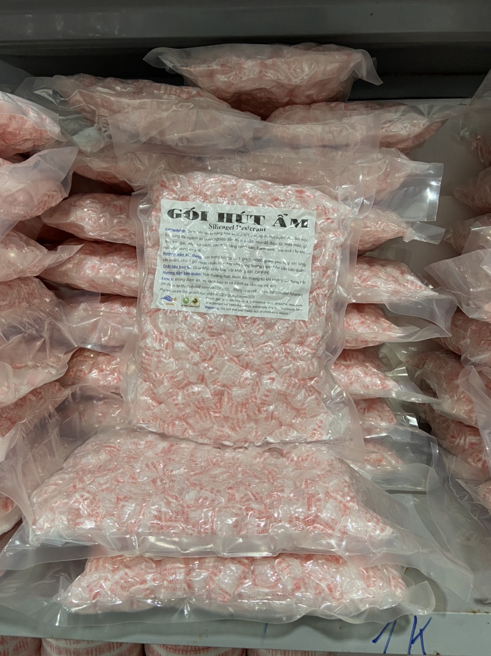Gói hút ẩm giấy lụa(1kg)(giá sỉ)