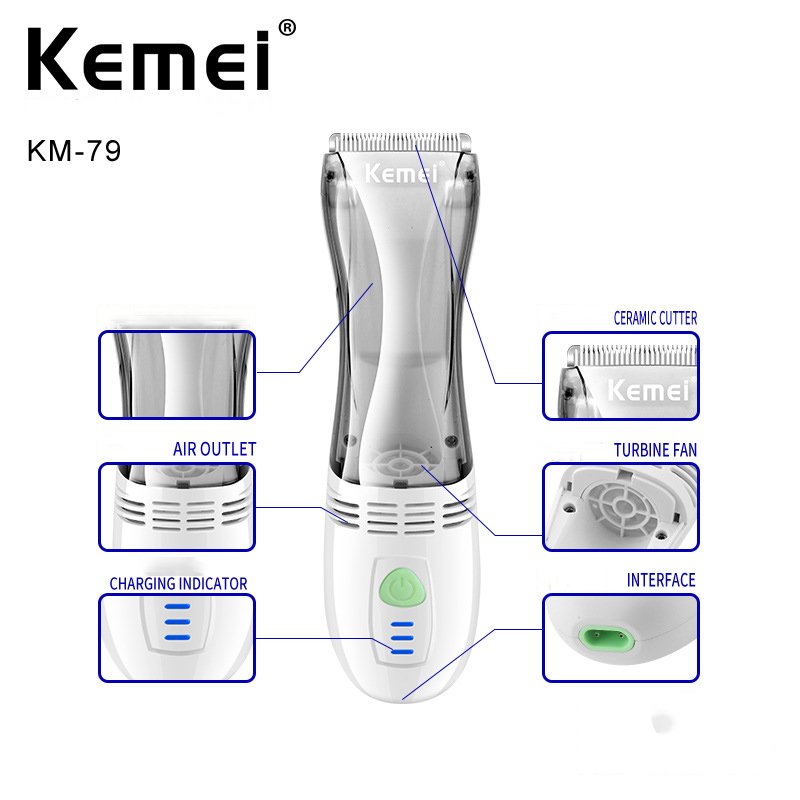 Tông đơ cắt tóc, máy cắt tỉa tóc cho bé kemei KM-79