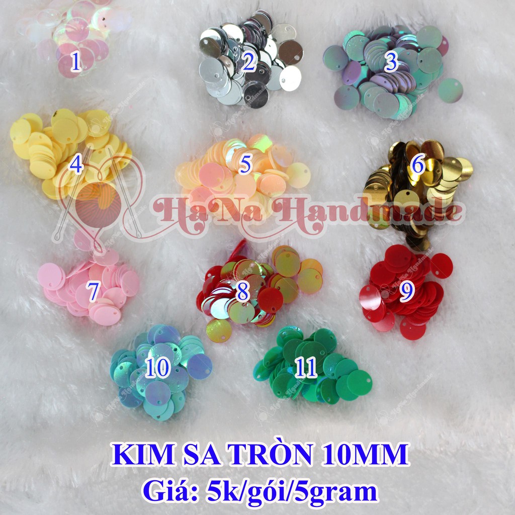 Kim sa tròn lỗ hông 6k/gói/5gram