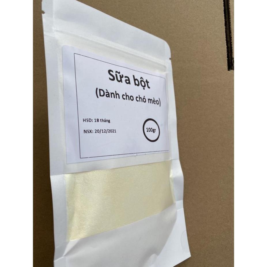 Sữa bột 100gr Sữa cho chó mèo dạng bột (Bio milk new)
