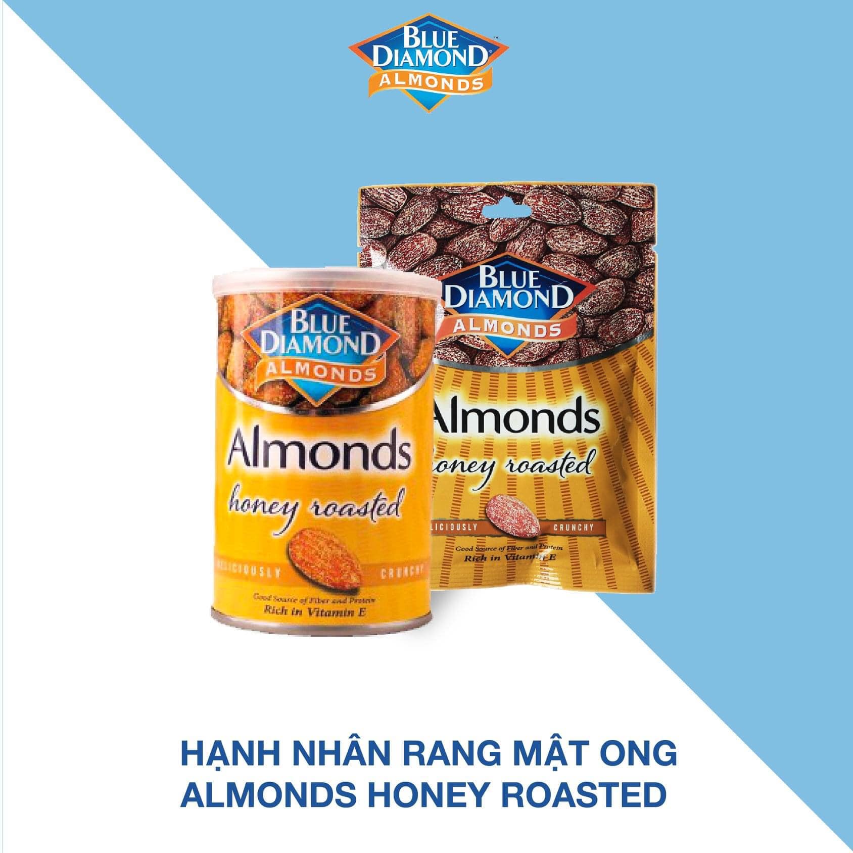 Hạnh nhân BLUE DIAMOND - Vị Mật ong Honey Roasted