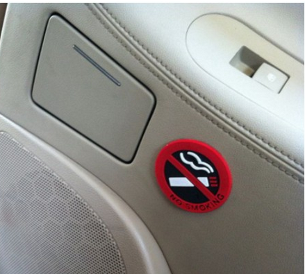 Decal Sticker 3d no smoking Dán Cảnh Báo Cấm Hút Thuốc Cho Xe Hơi ô tô