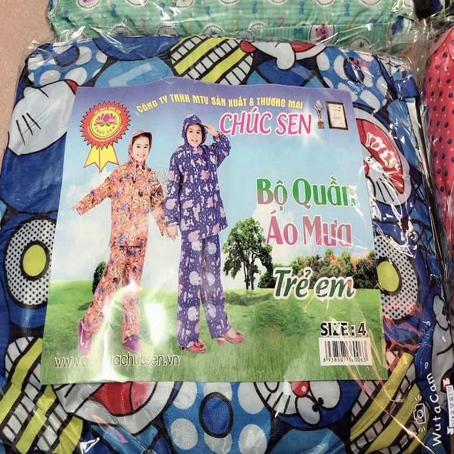 Bộ Quần áo mưa Trẻ em : Siêu bền - Siêu Nhẹ