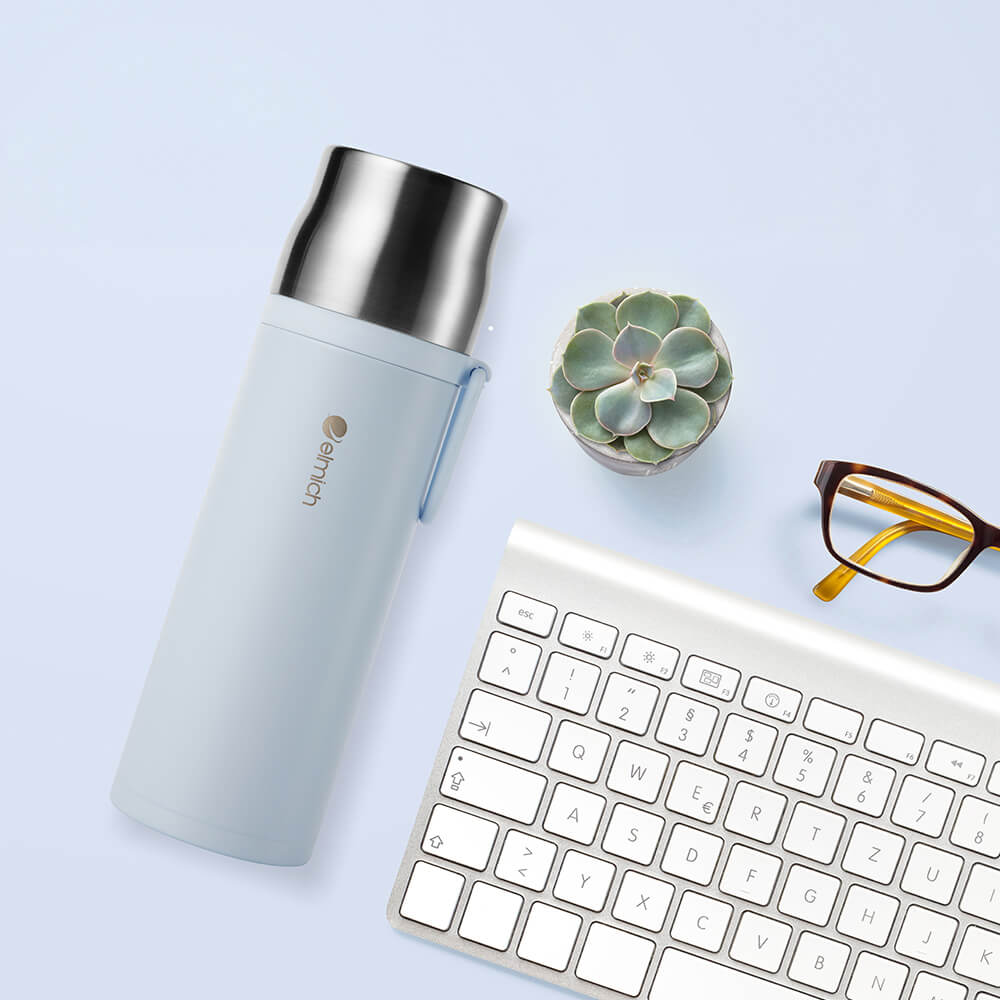 Bình Giữ Nhiệt Elmich EL-8328 (Dung Tích 480ml, Chất Liệu INOX 304, Có Quai Xách)