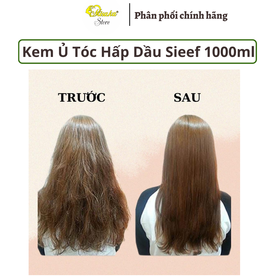 Kem ủ Xả hấp dầu Collagen mềm mượt Sieef 870ml