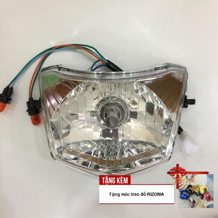 [CHẤT CHƠI]Đầu đèn pha xe wave Alpha, RS bóng tròn siêu sáng G421 - TẶNG MÓC TREO ĐỒ RIZOMA