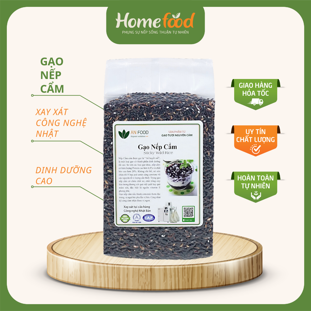 Gạo nếp cẩm túi 1kg