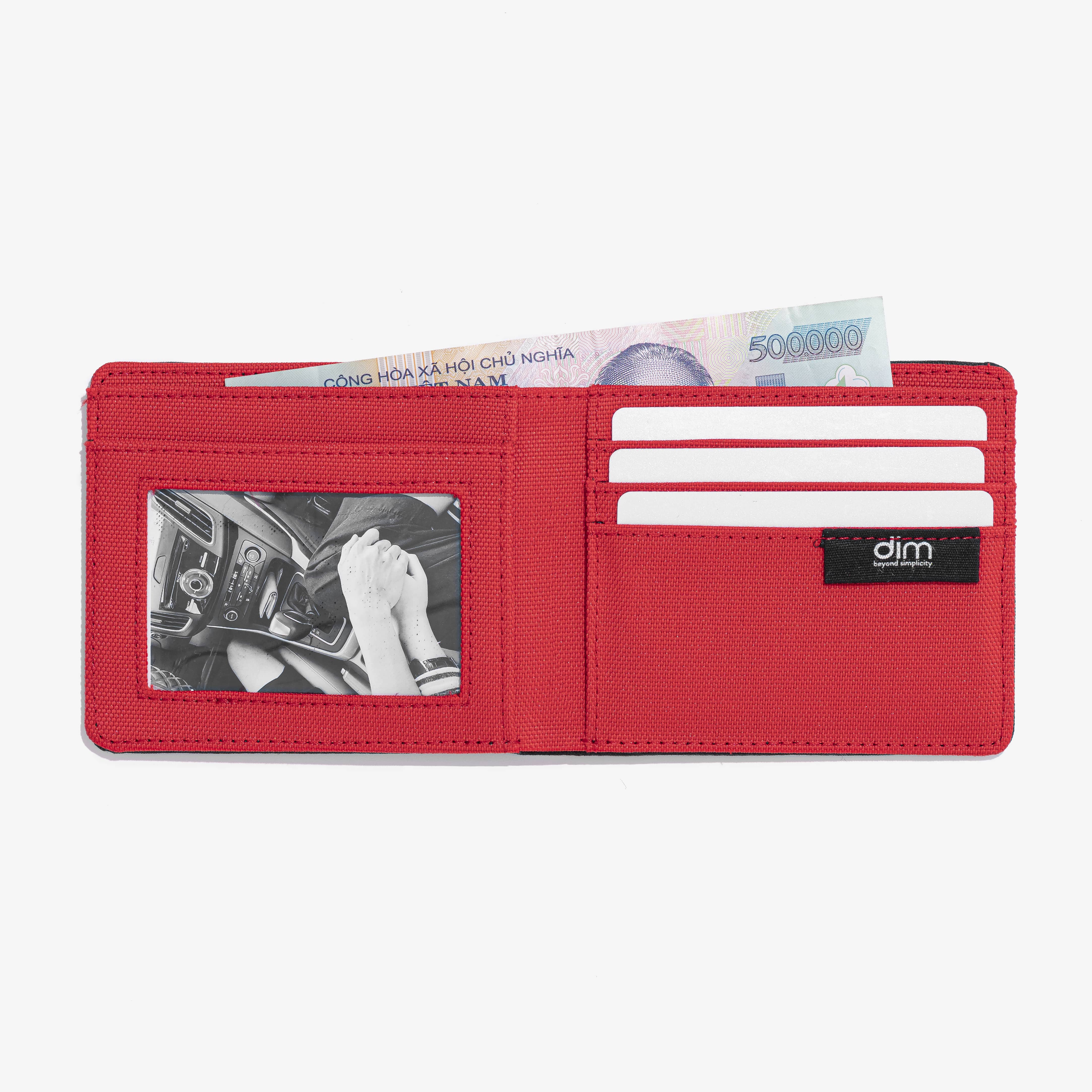 ví vải dim basic wallet 2 ngang (ngăn đựng hình cỡ lớn) 2