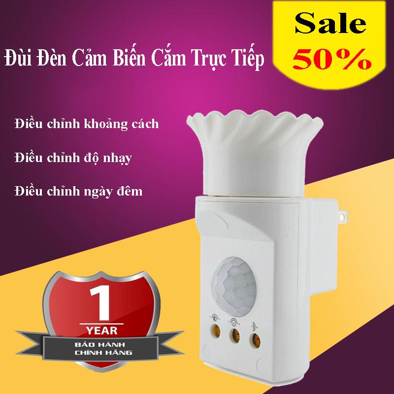 Mua Đui Bóng Đèn, Đùi Bóng Đèn Cảm Ứng, Cảm Biến Đui Đèn Cắm Trực Tiếp, Đui Đèn Được Thiết Kế  Thông Minh Bật Tắt Khi Có Người, Chống Trộm An Toàn
