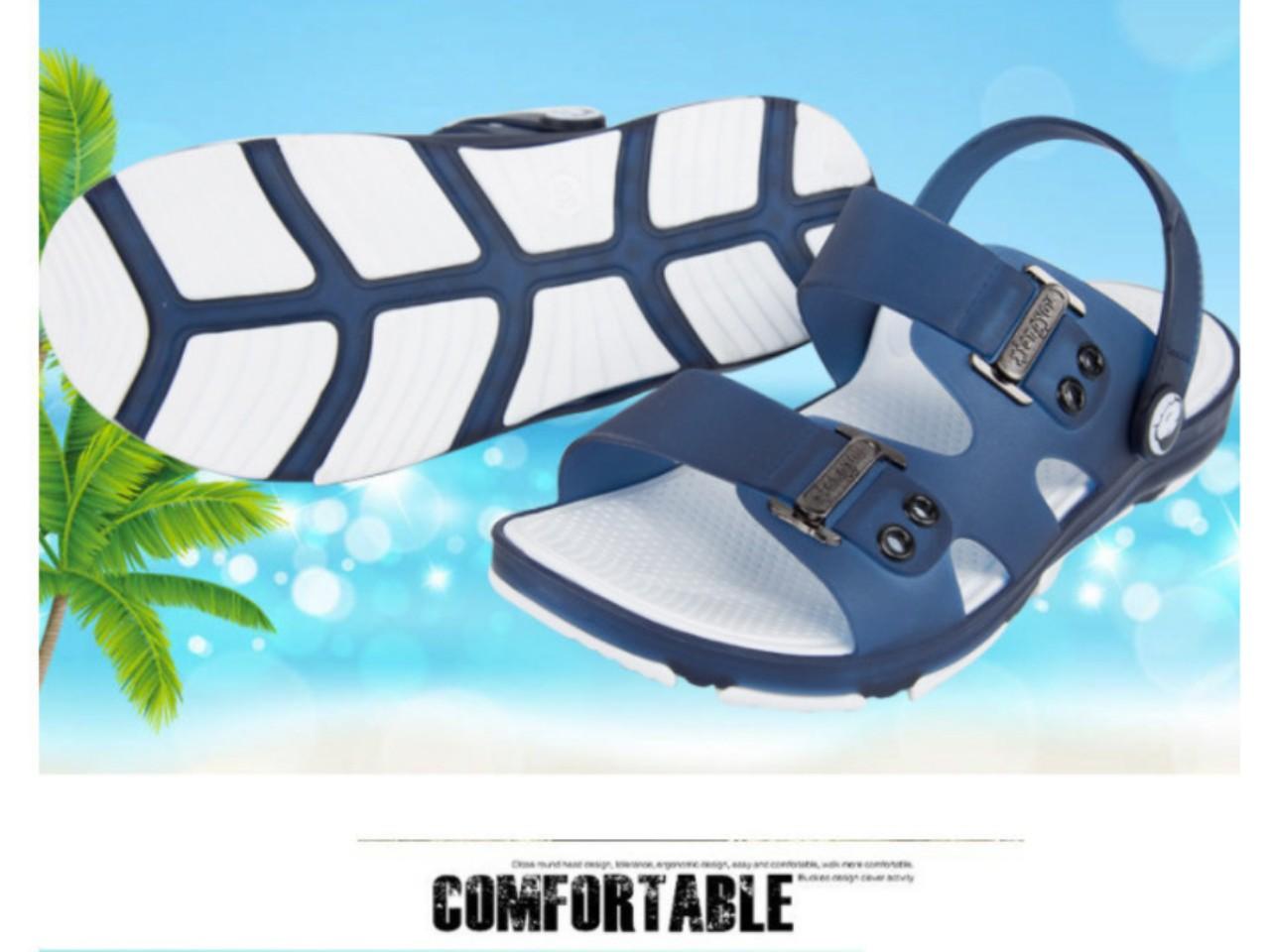 [Hcm]Super Light Men's Slippers with Horizontal Straps