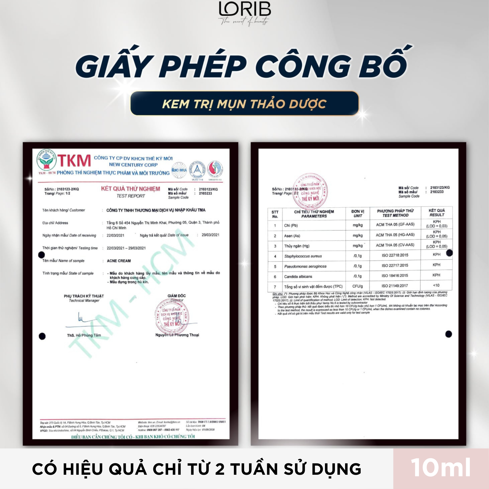 Combo Kem mụn - Sữa rửa mặt Lori B