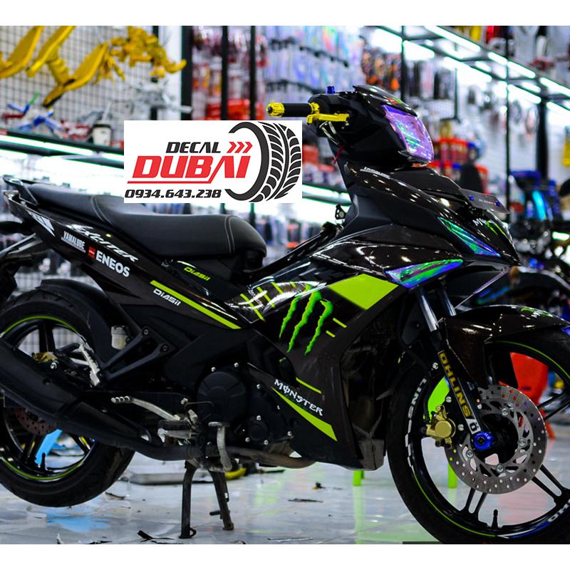 Tem Xe Exciter 150 Monster Xanh Đen