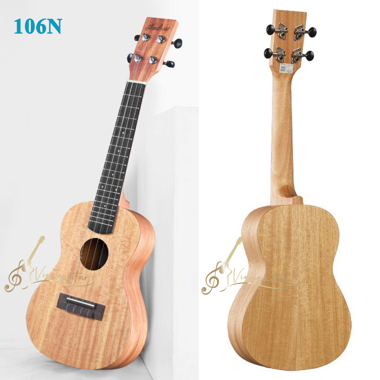 Đàn ukulele concert Andrew CX106N chính hãng - Vinaguitar phân phối