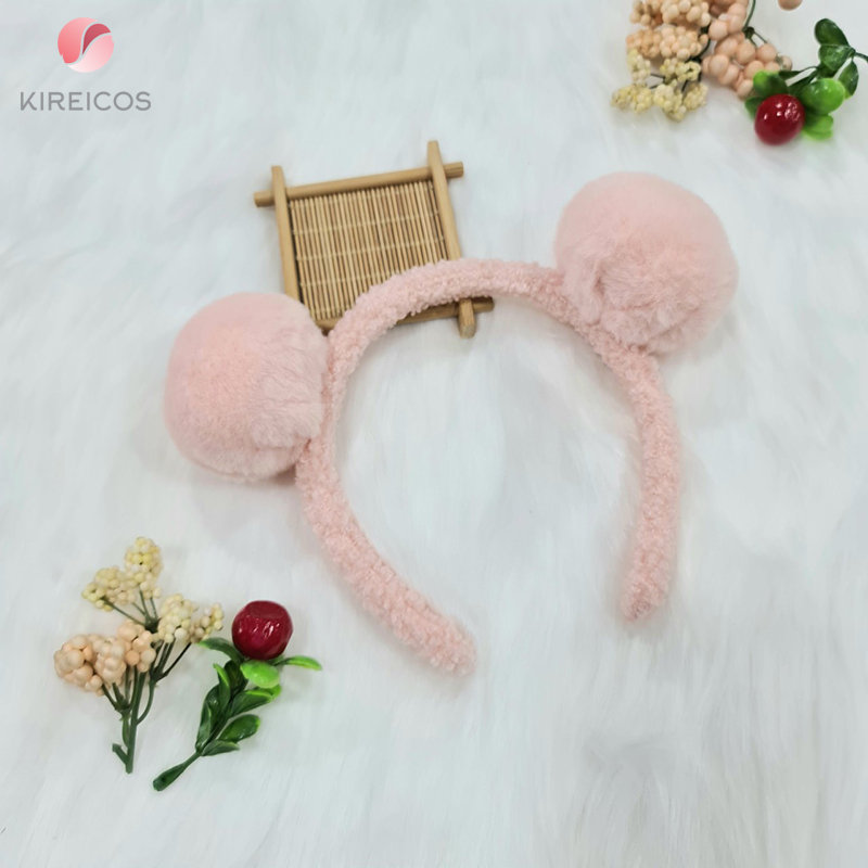 [HCM]Cài Tóc Pom Pom Lông Xù Siêu Cute - kireicos