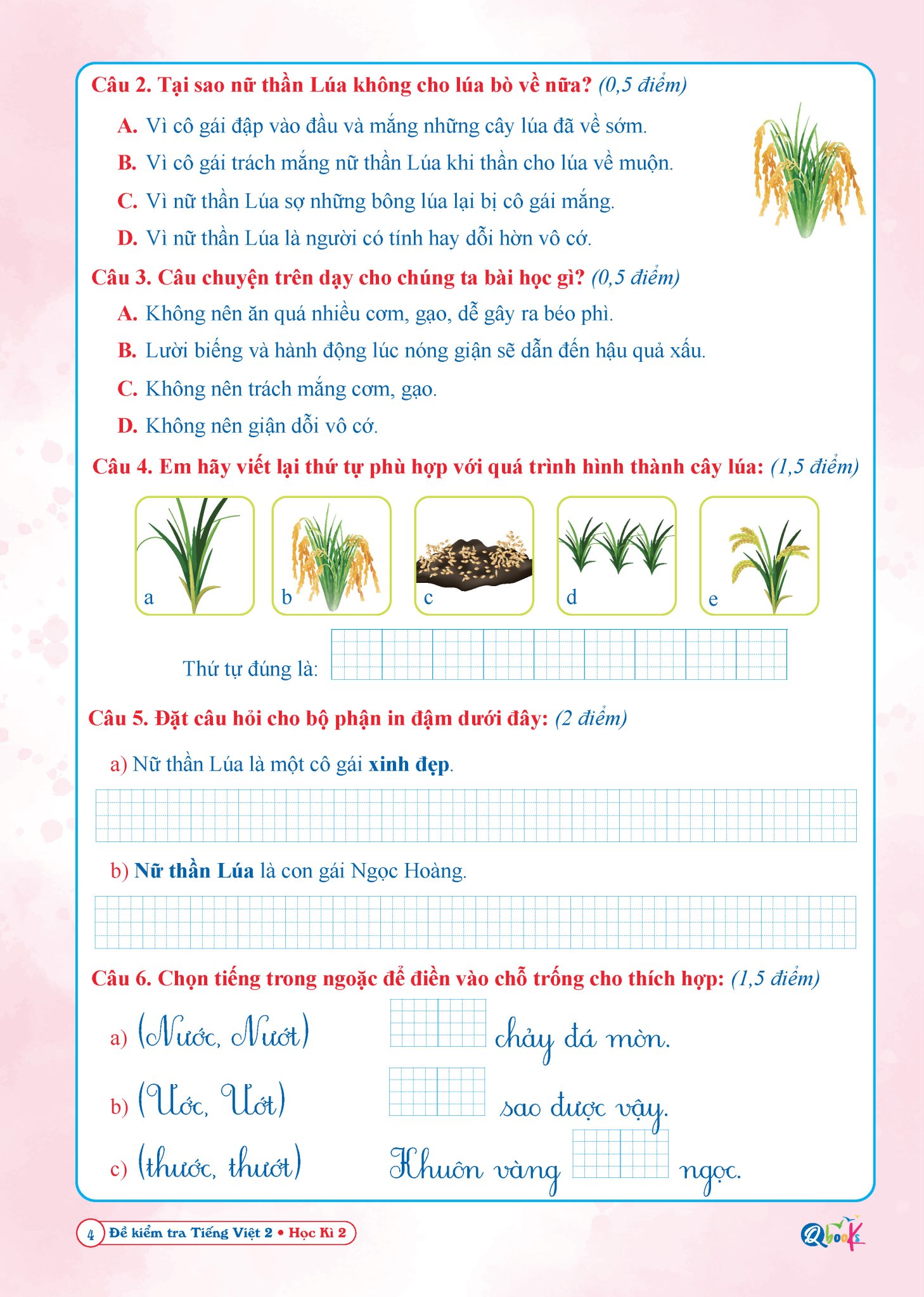 SÁCH - [ Lớp 2 - hk2 ] - Cánh diều - Đề kiểm tra tiếng việt 2 hk2