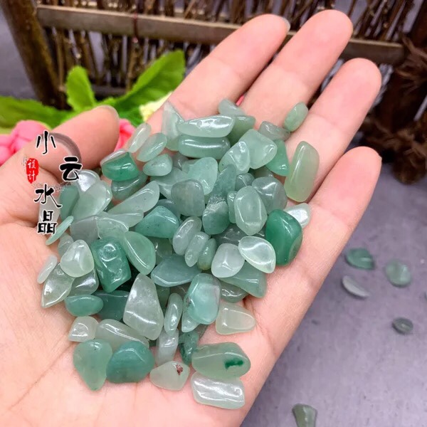 [HCM]Đá vụn xanh lá bằng thạch anh tự nhiên