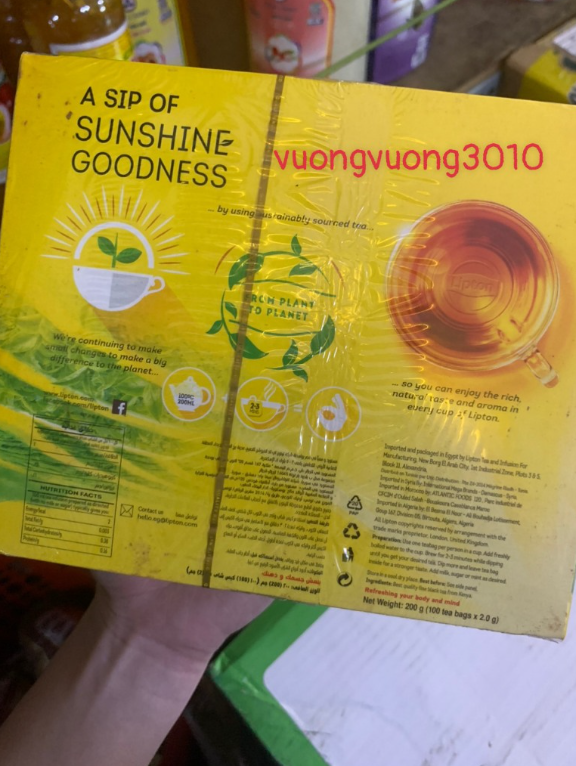 Trà Lipton dạng hộp loại 100 gói