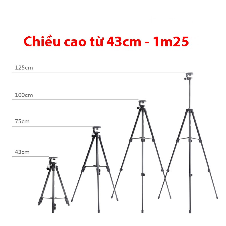 CHÂN MÁY ẢNH TRIPOD YUNTENG VCT-5208