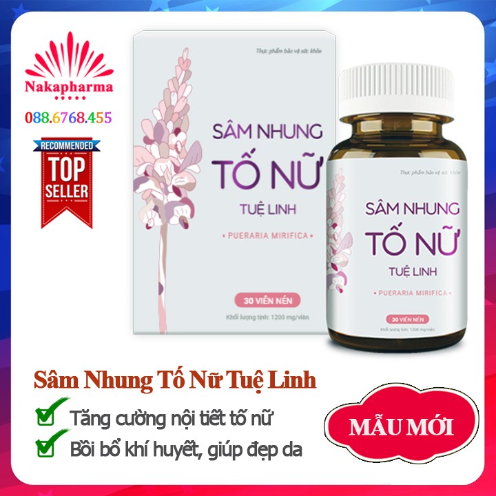 ✅ [MẪU MỚI] Sâm Nhung Tố Nữ Tuệ Linh – Bồi bổ khí huyết, tăng cường nội tiết tố nữ, giảm triệu chứng tiền mãn kinh